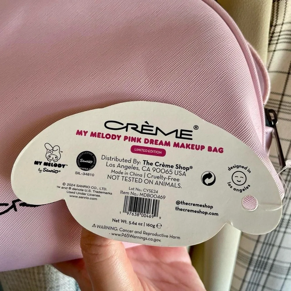 Crème Shop x Sanrio - My Melody Pink Dream Makeup Bag